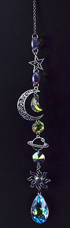 17" Celestial Crescent sun catcher